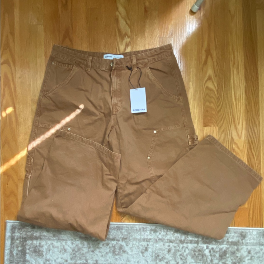 Bershka Tan Casual carpenter jeans